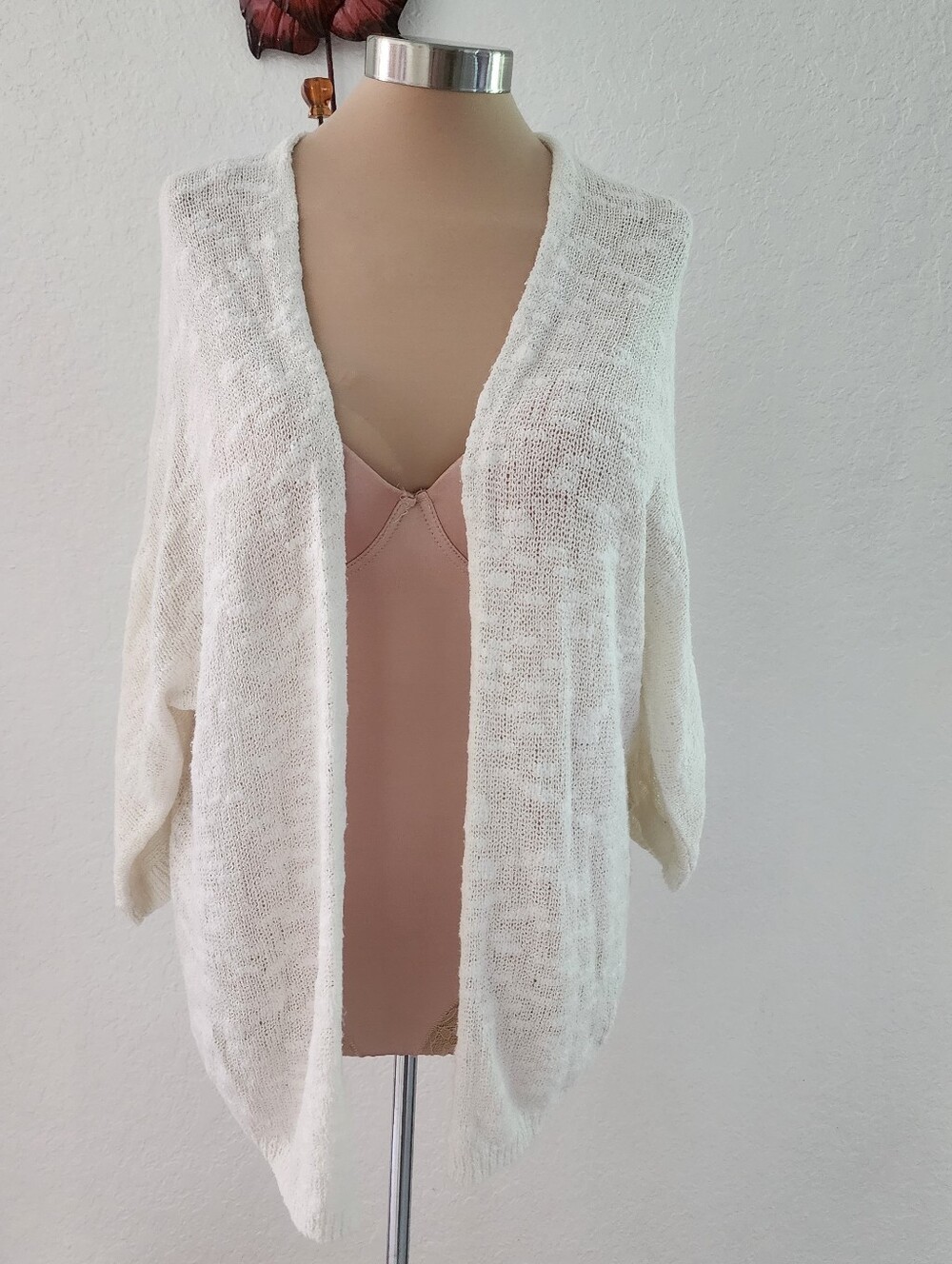 OLD NAVY | Lightweight Cream Open-Front Women's Cardigan Sweater
